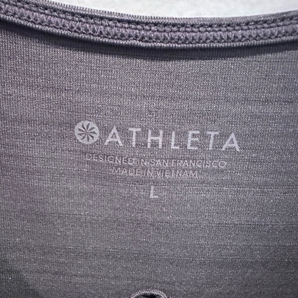 Athleta PACIFICA front wrap rash guard Ruched size large EUC - Picture 3 of 7